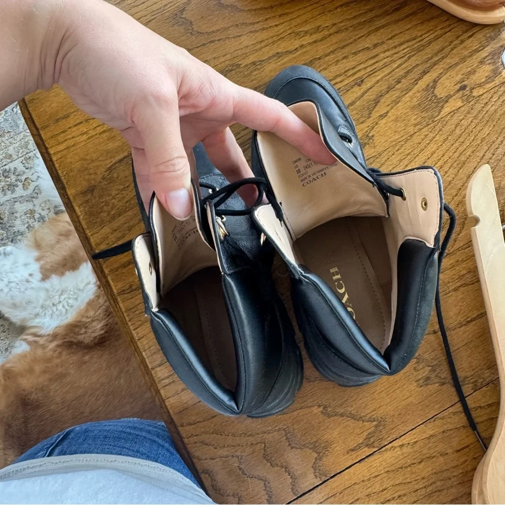 NWOT COACH Royce Bootie in Signiture Canvas Black Size 8 - Picture 6 of 6